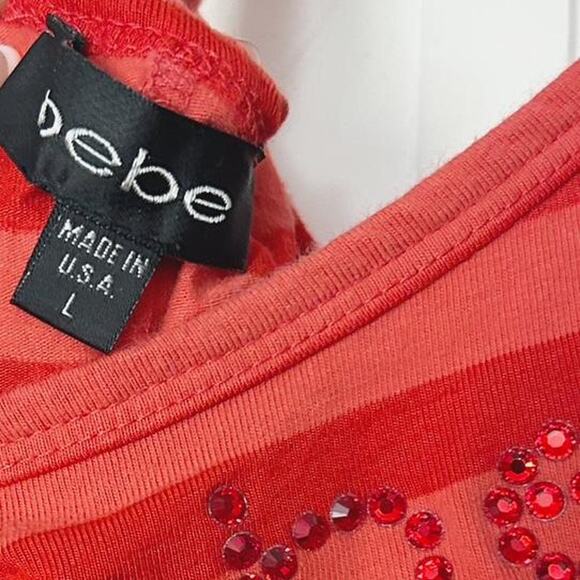 Y2K Bebe Striped Sleeveless Top - Picture 3 of 5